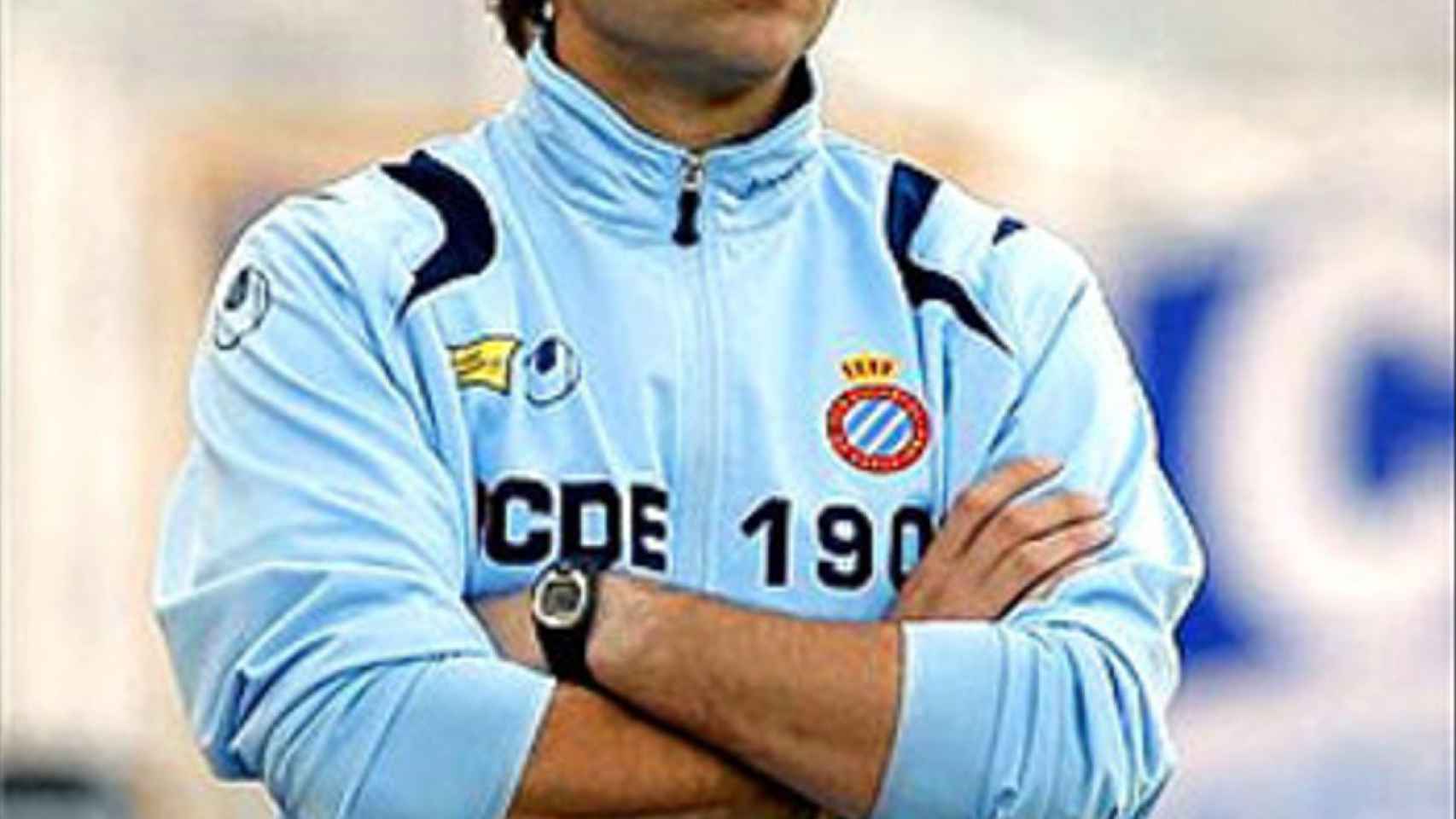 Mauricio Pochettino, durante un partido del Espanyol