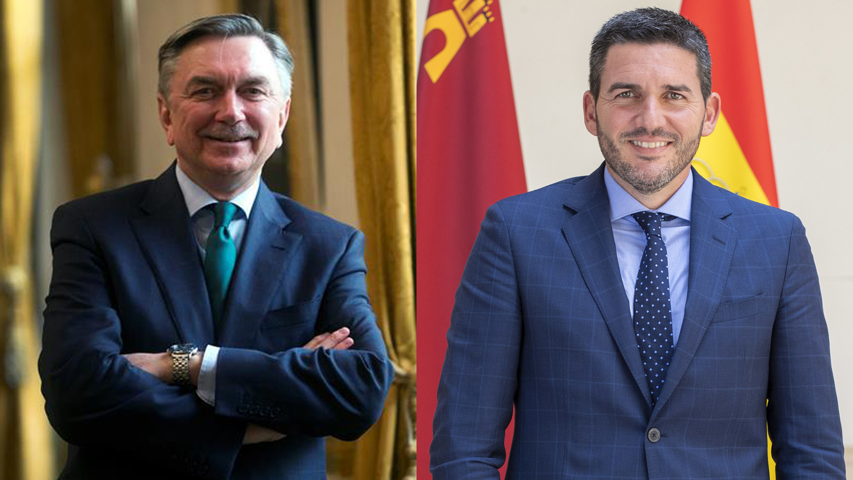 El embajador de Rusia en España y el consejero de Agricultura en Murcia.