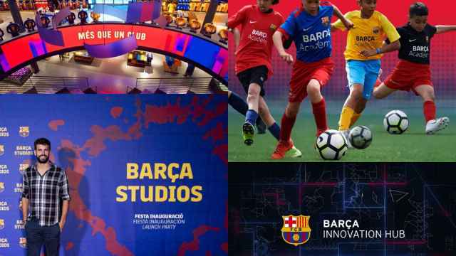 Los cuatro proyectos que integran Barça Corporate (Barça Licensing and Merchandising, Barça Academy, Barça Studios y Barça Innovation Hub)