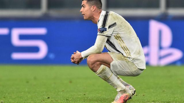 Cristiano Ronaldo, en un partido de la Juventus de Turín en la Champions League 2020/2021