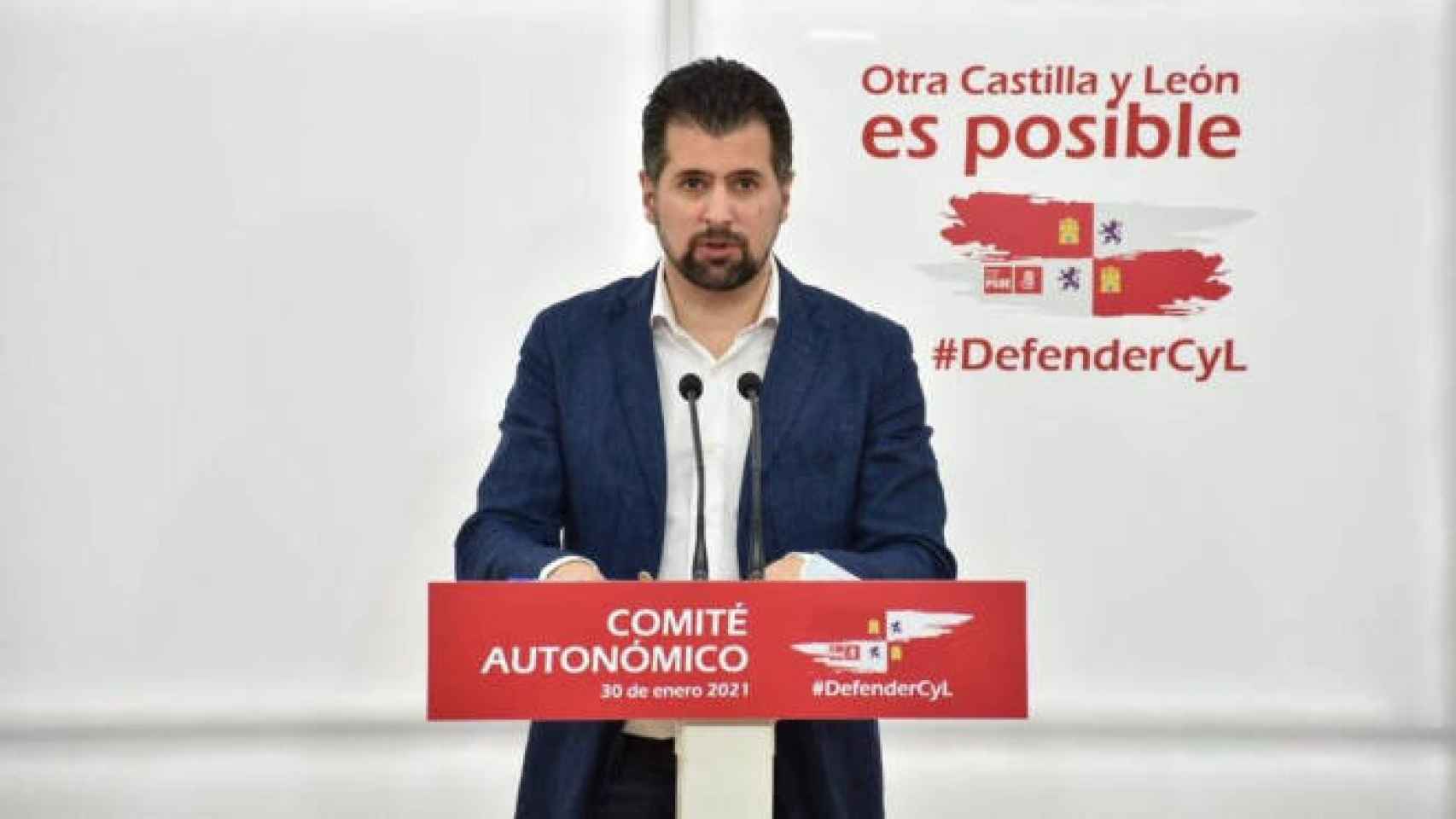 El secretario general del PSOE de Castilla y León Luis Tudanca
