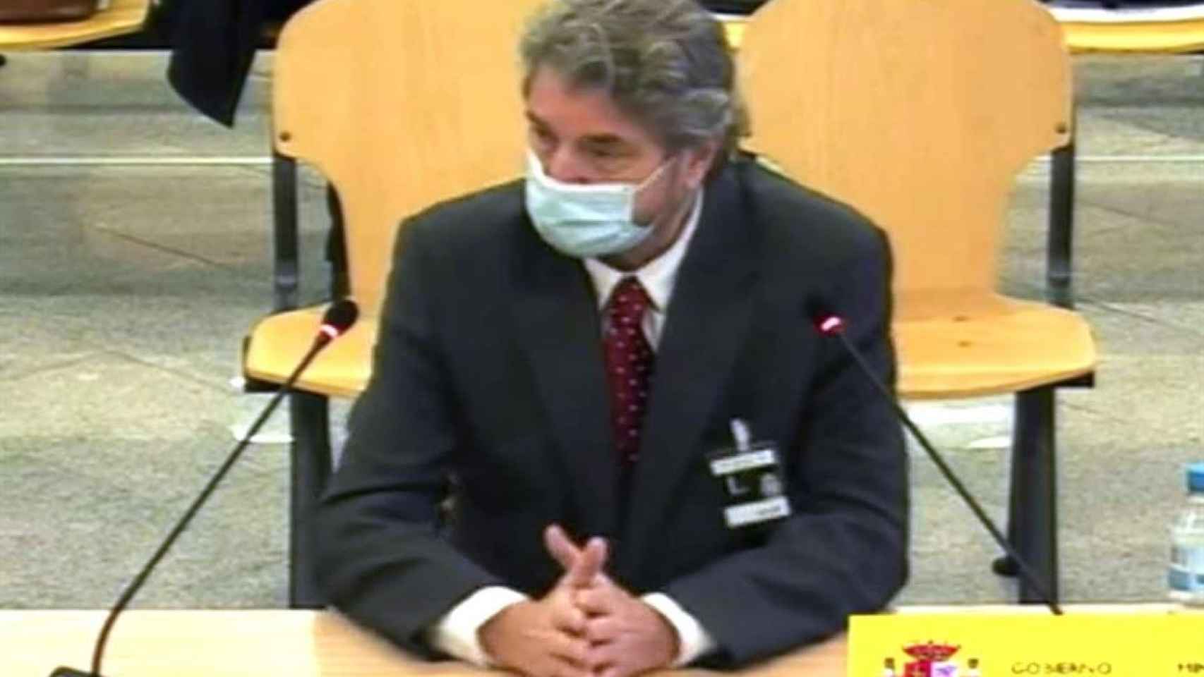 Cristóbal Páez, durante su declaración como acusado en la Audiencia Nacional./