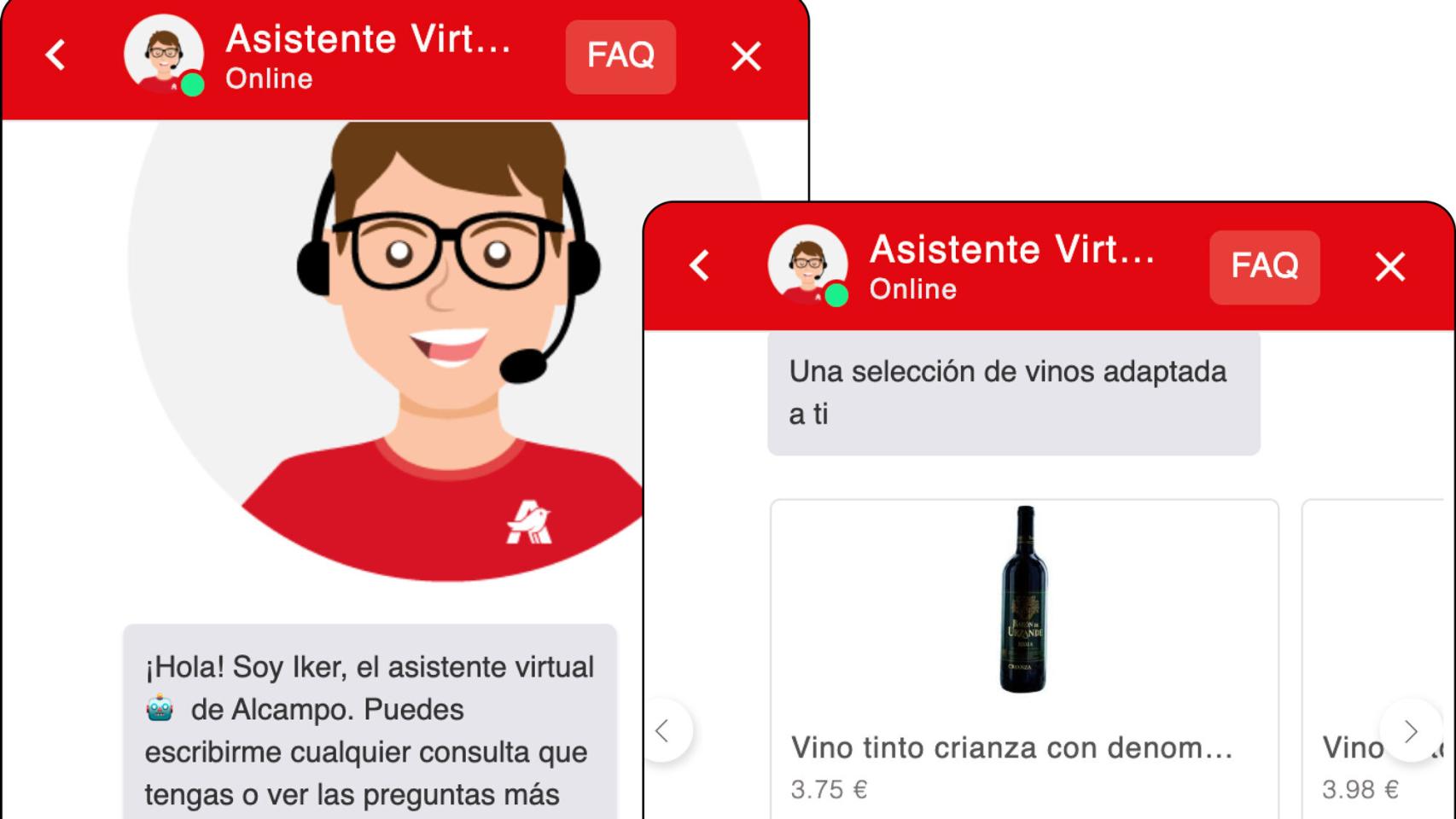 Iker es el asistente virtual de Botslovers para Alcampo.