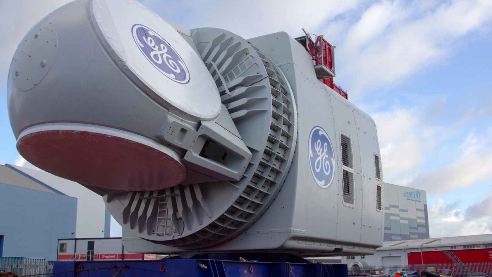 motor de la turbina eólica de GE