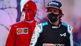 Fernando Alonso y Carlos Sainz, en un fotomontaje