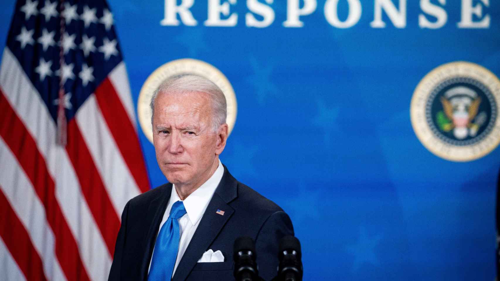 El presidente de los Estados Unidos, Joe Biden, en una reciente presentación.