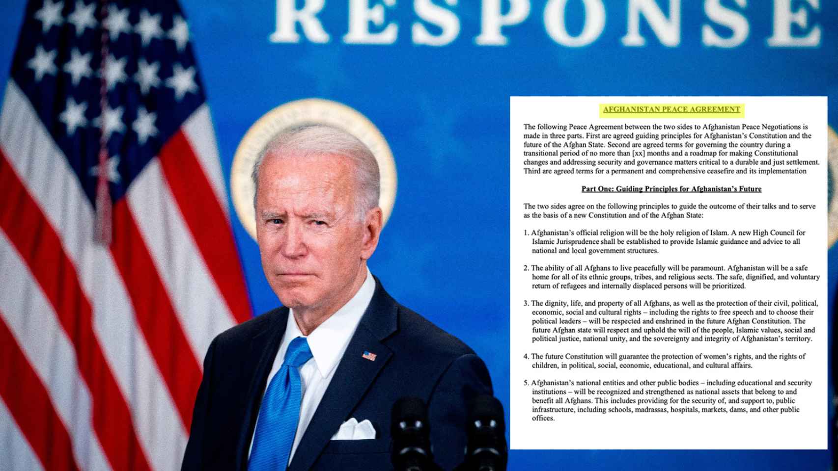 El plan secreto de Biden: sus 4 pasos para firmar la paz con los talibanes en Afganistán tras 20 años
