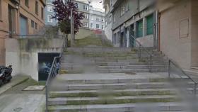 Escalinata de la calle Villar Chao (Google Maps)