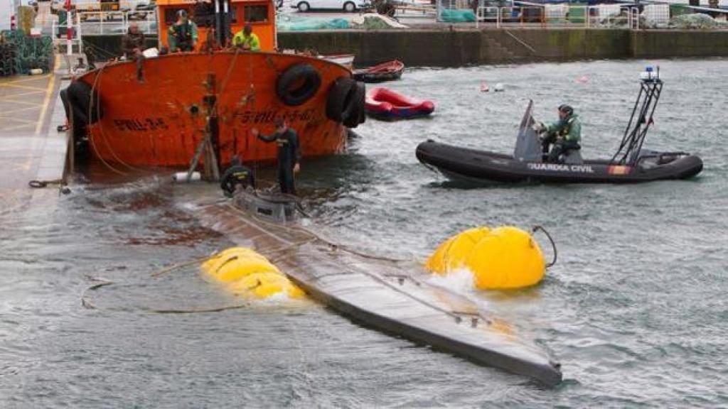 Narcosubmarino hallado en diciembre de 2019 en Galicia.