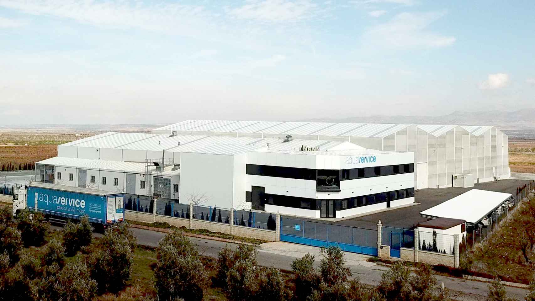 Centro de Producción de Aquaservice en Cogollos de Guadix