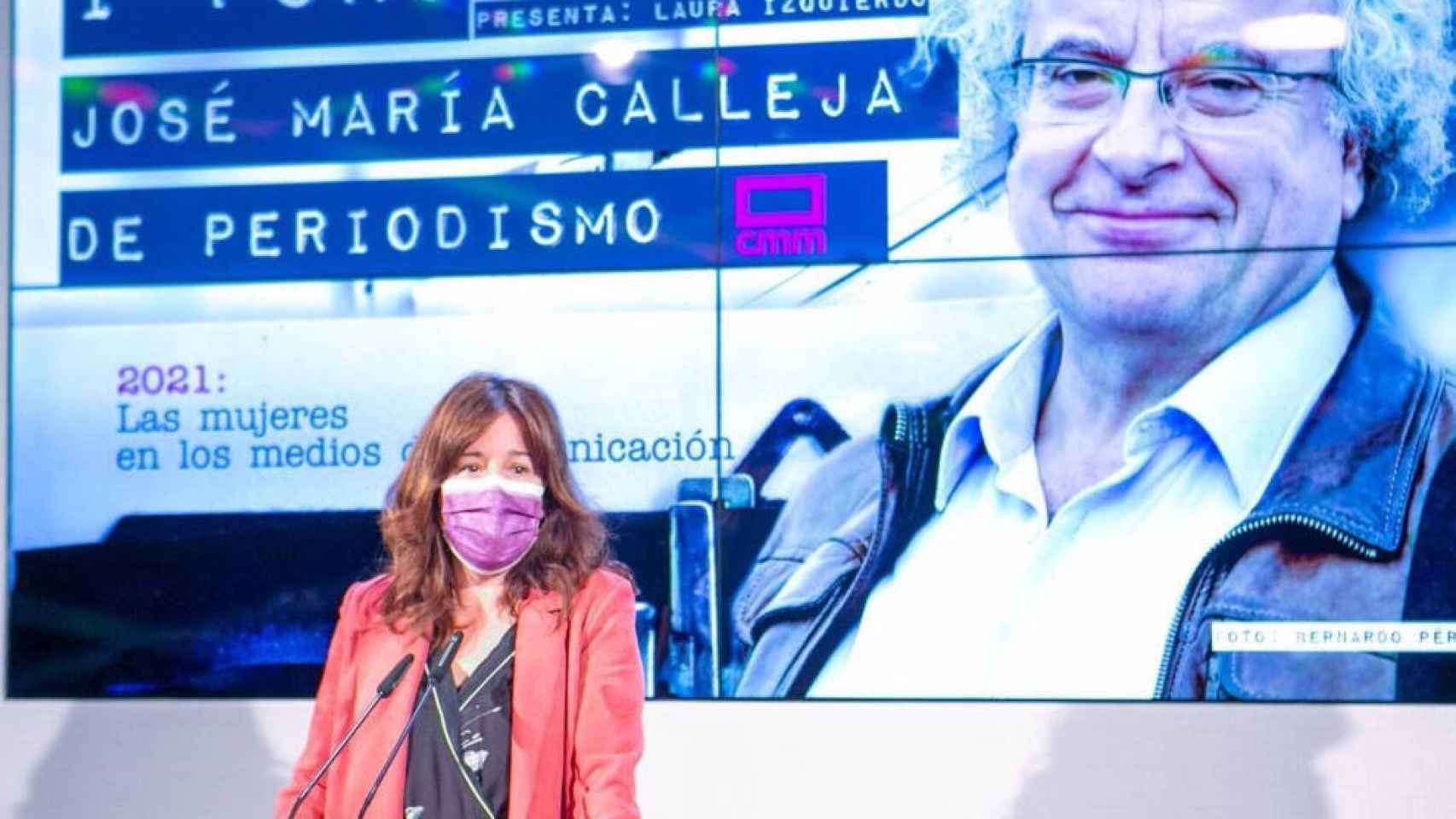 La consejera Blanca Fernández este viernes en el I Foro José María Calleja de Periodismo, organizado por Castilla-La Mancha Media