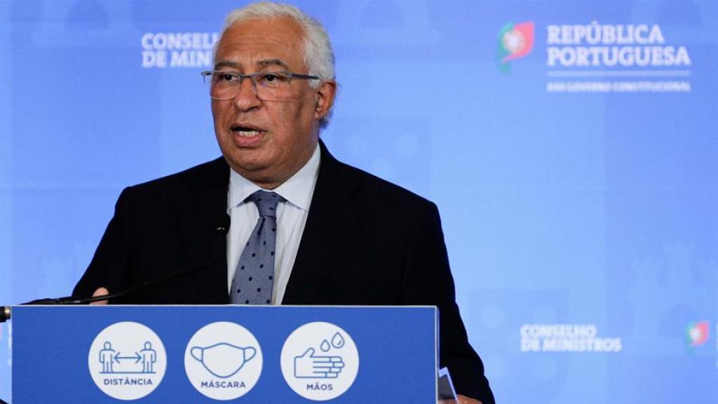 Antonio Costa, en la rueda de prensa en la que ha anunciado el plan de desconfinamiento.