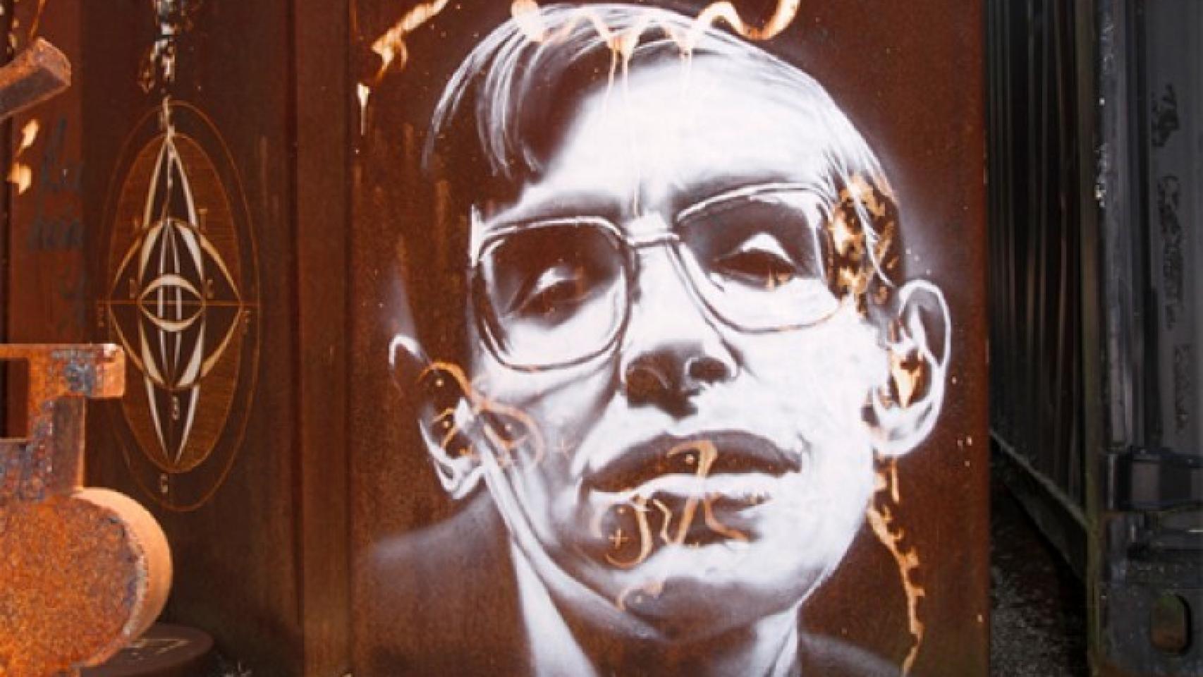 Graffiti con un retrato de Stephen Hawking. Foto: Thierry Ehrmann (CC BY 2.0)