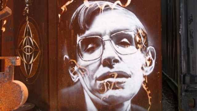 Graffiti con un retrato de Stephen Hawking. Foto: Thierry Ehrmann (CC BY 2.0)