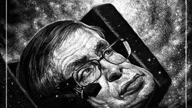 Stephen Hawking. Ilustración: Ricardo