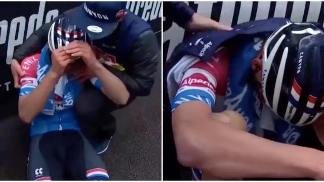 Van der Poel, completamente destrozado: la imagen que ha dejado en shock al mundo del ciclismo