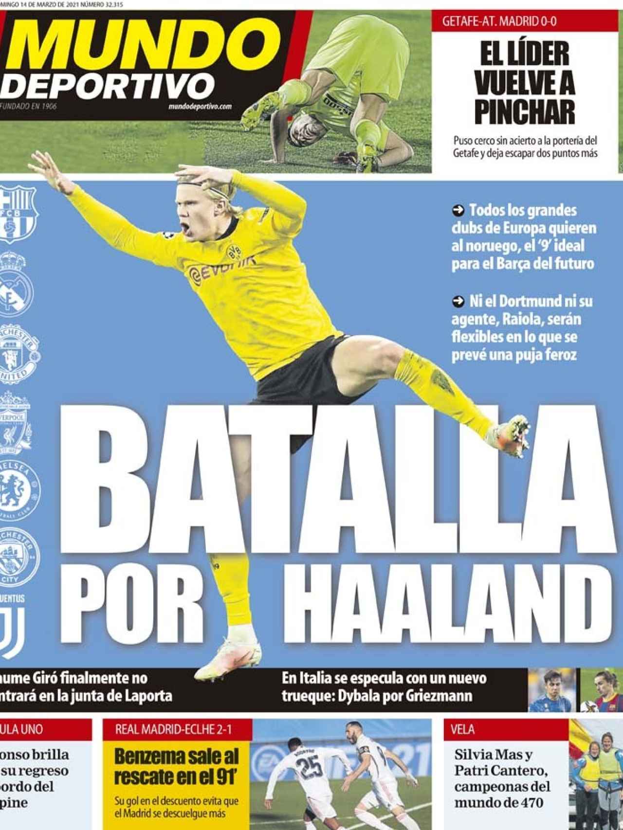 La porta del diario Mundo Deportivo