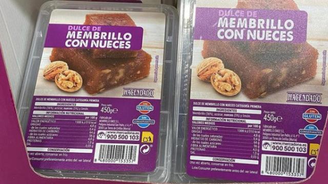 El dulce de membrillo con nueces de Mercadona.