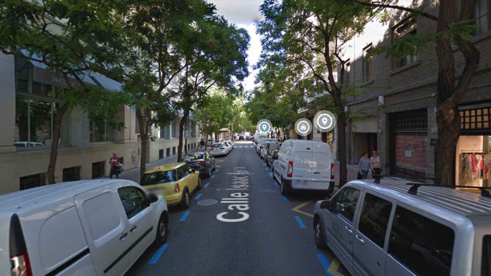 La calle Isaac Peral de Zaragoza, el lugar donde han ocurrido los hechos.