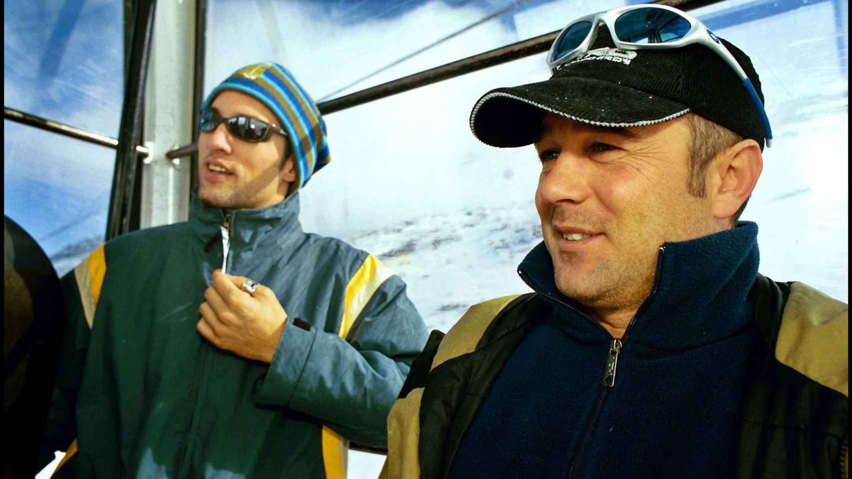 Armesto junto a Ismael Beiro en una imagen de 2001 en Sierra Nevada.