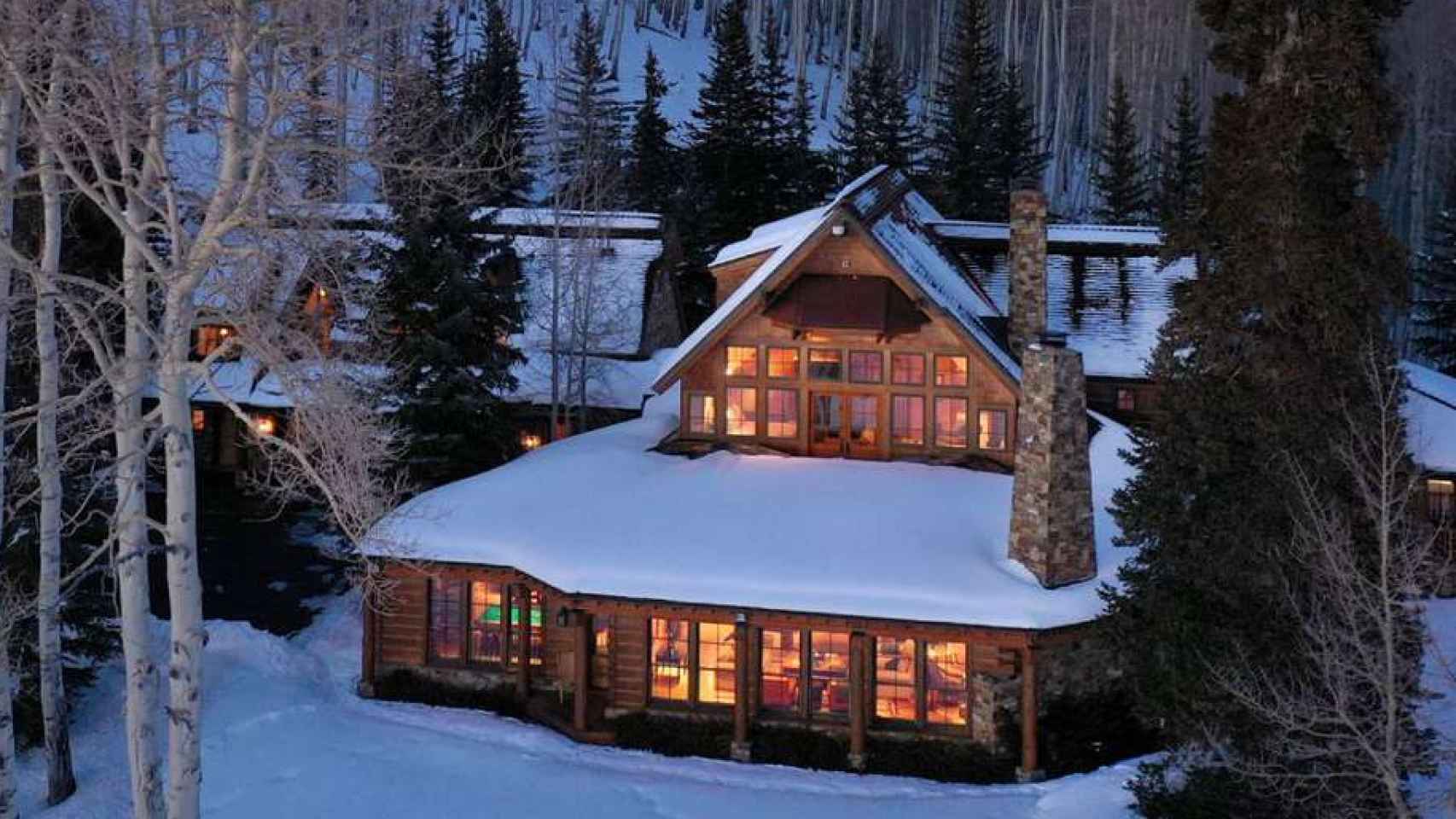 Una imagen del exterior de la casa de Tom Cruise en Colorado.
