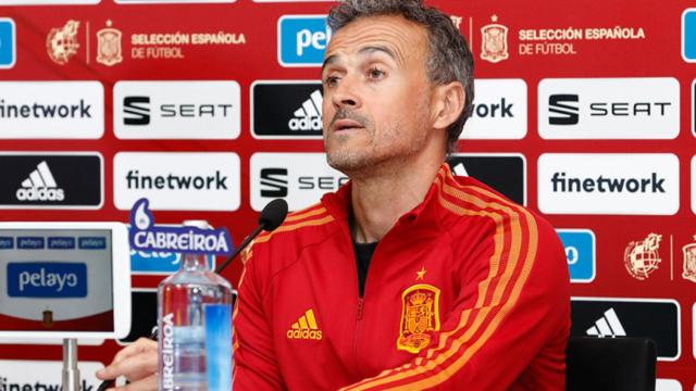 Luis Enrique, en rueda de prensa