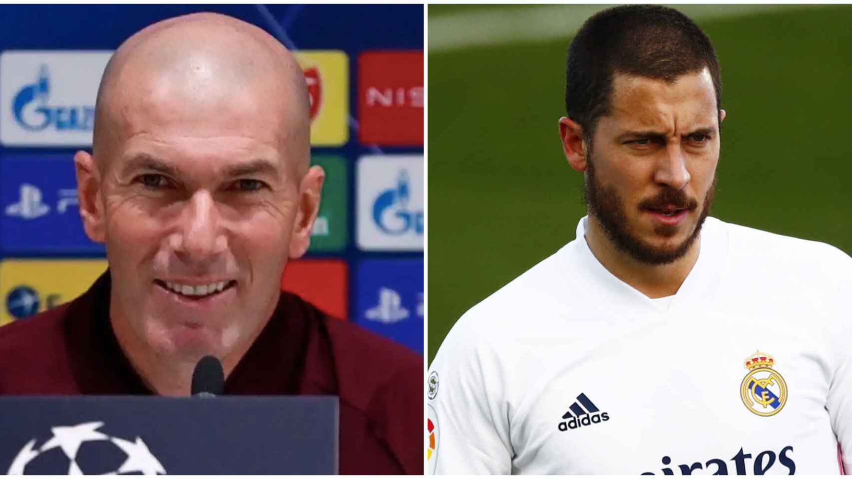 Zidane y Eden Hazard