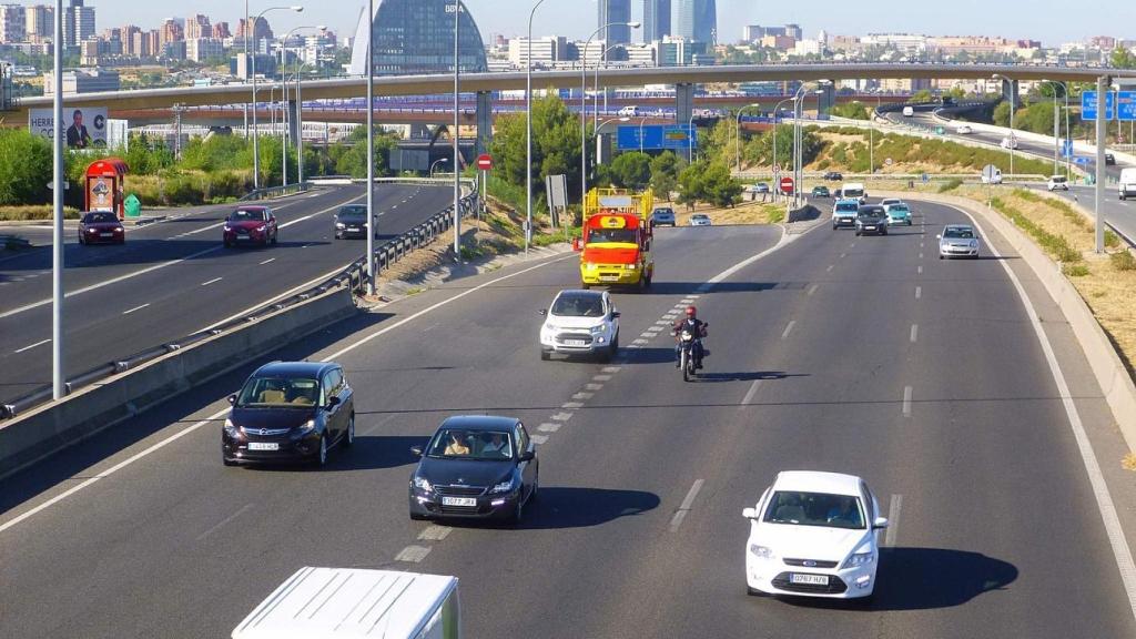 Tramo de la A-1 en la entrada a Madrid.