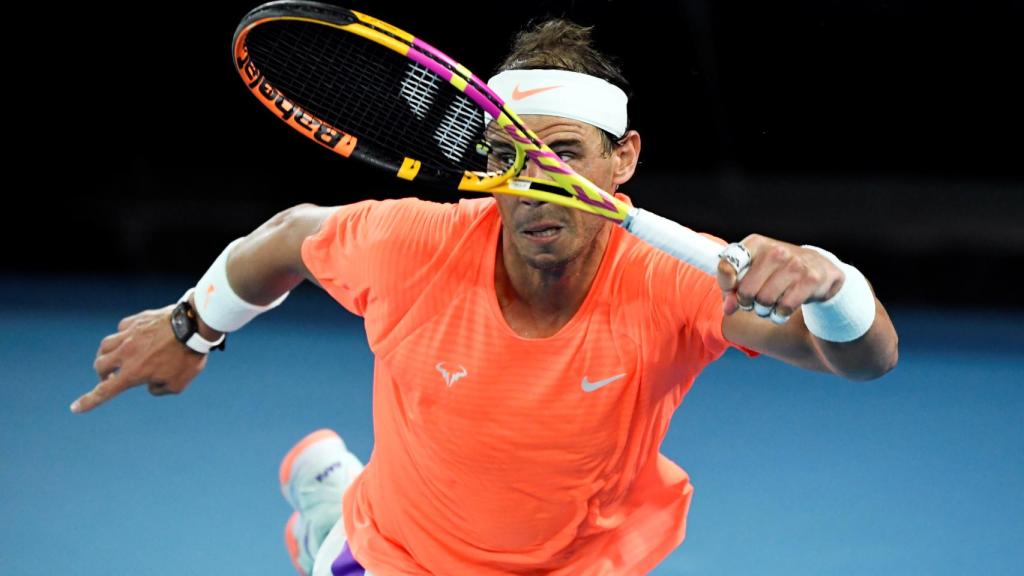 Rafa Nadal, en el Open de Australia de 2021