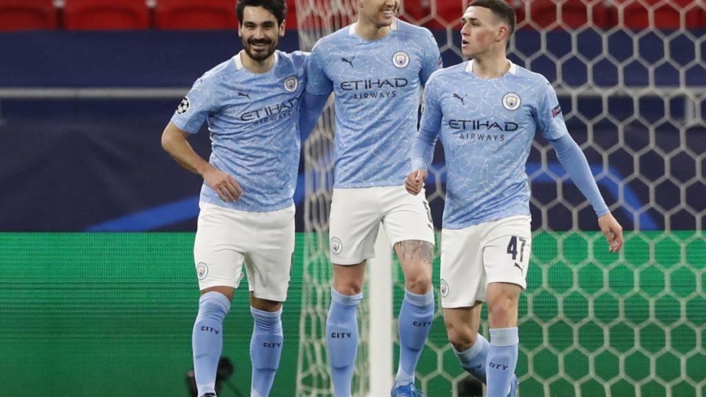 Ilkay Gündogan celebra su gol en la Champions League