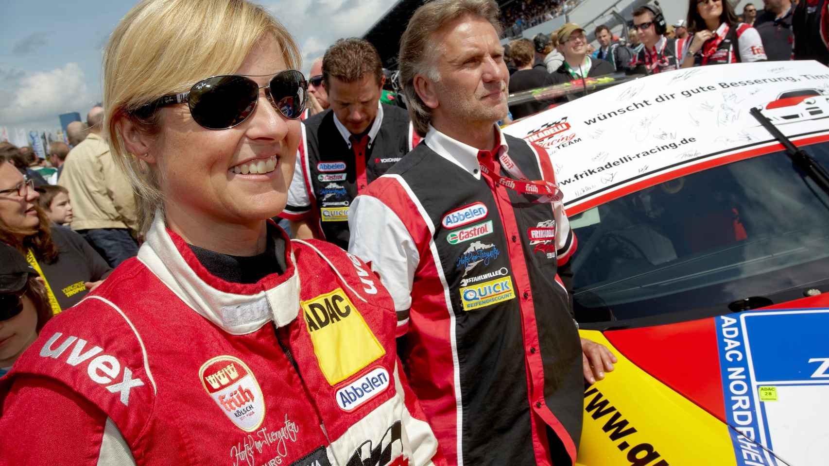Sabine Schmitz, durante una prueba en Nurburgring