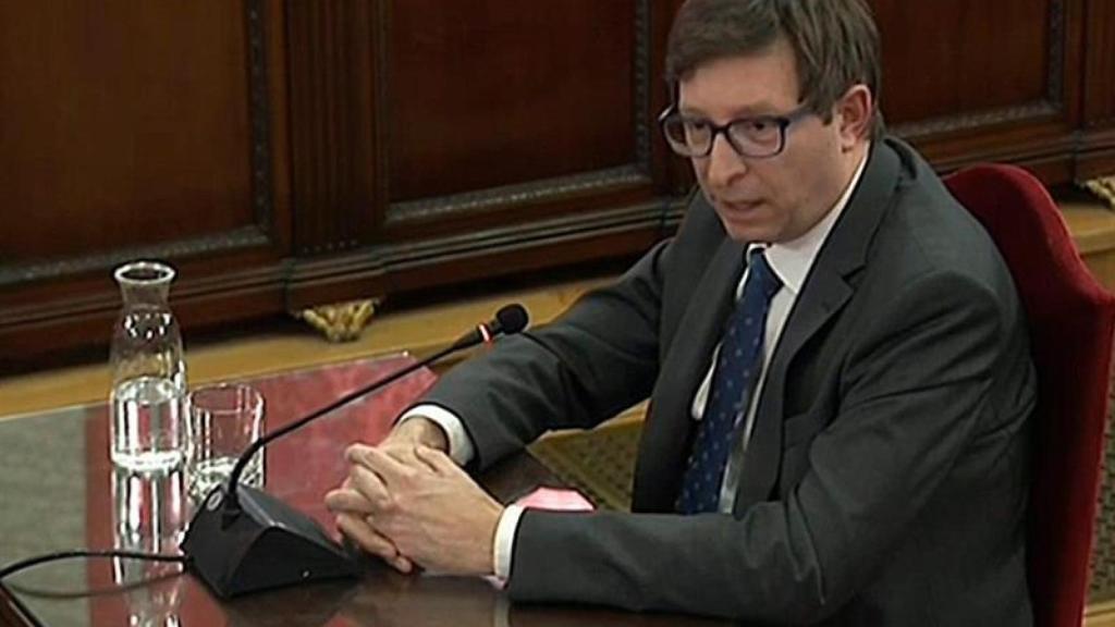 Carles Mundó, durante la declaración en el Tribunal Supremo./