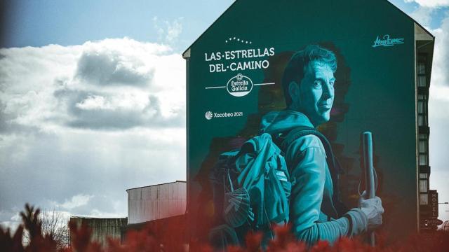 Mural de ‘Las Estrellas del Camino’ en Arzúa