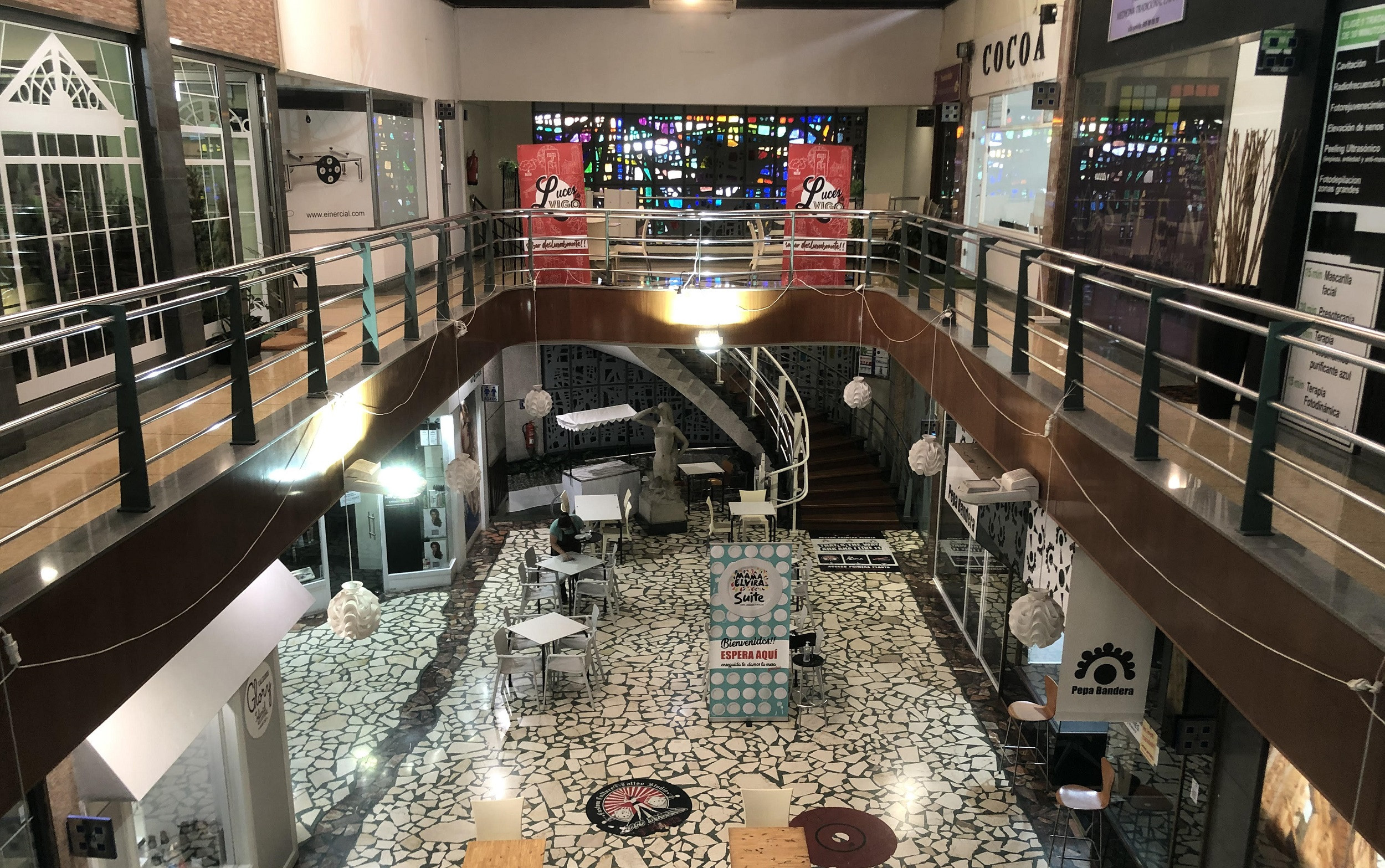 Interior de las Galerías desde la primera planta.