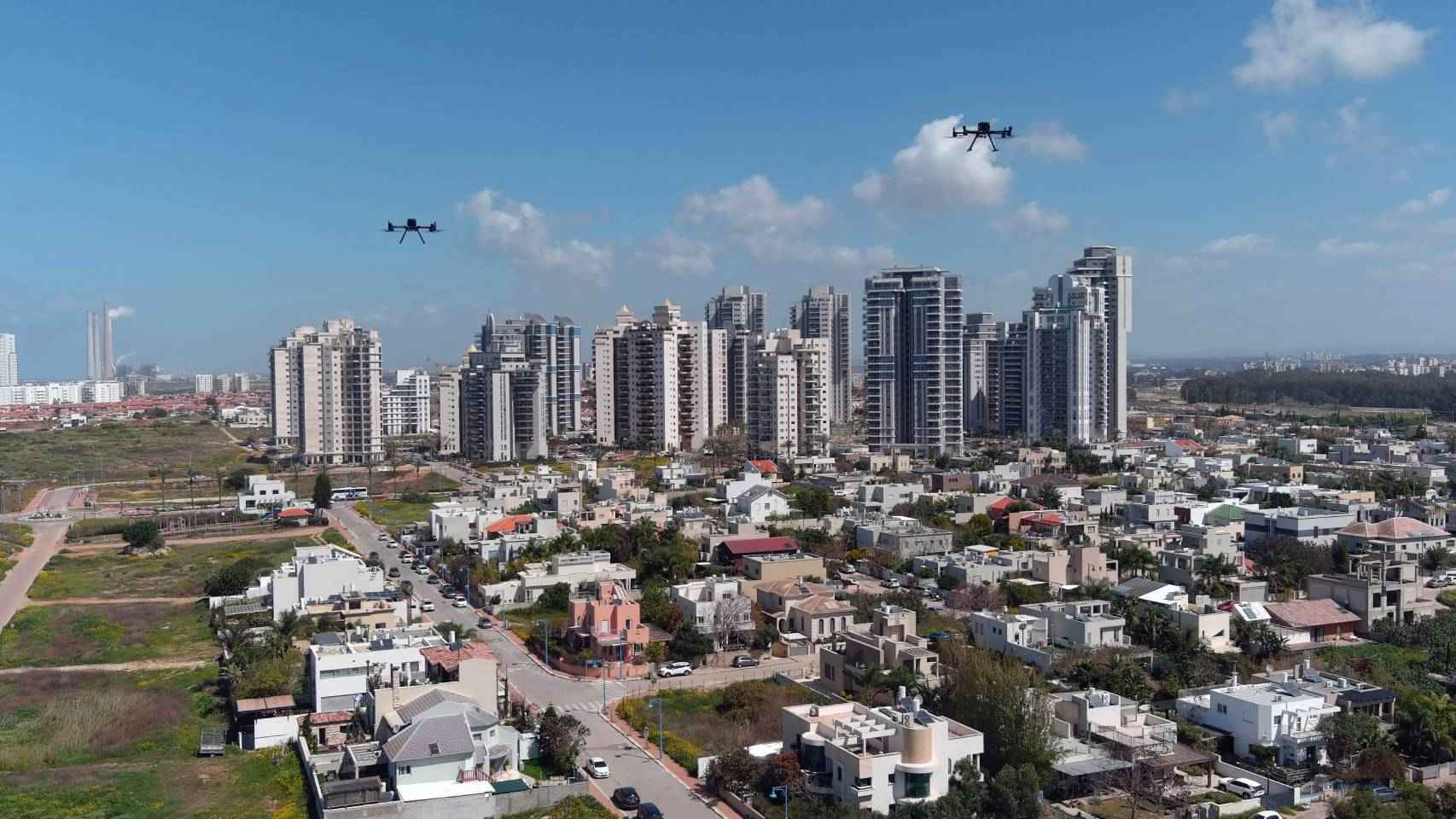 Drones sobre Hadera
