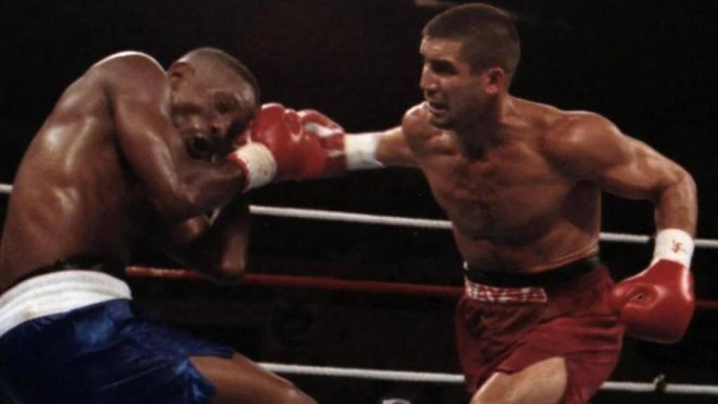 Poli Díaz, en su pelea contra Pernell Whitaker