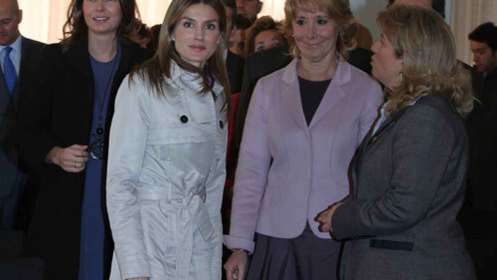 La entonces princesa Letizia, en el 70 aniversario del IES Ramiro de Maeztu, EN 2010.