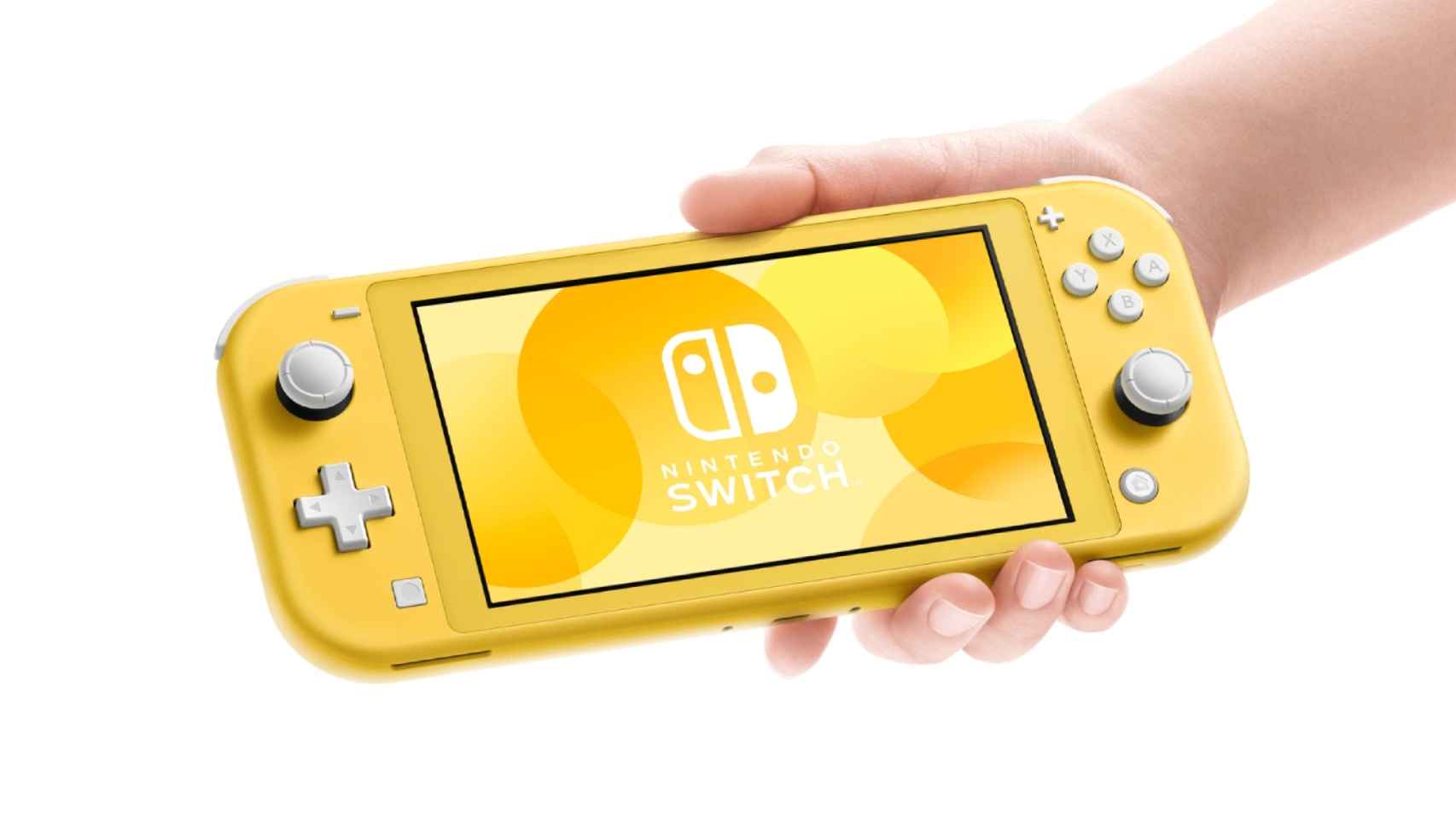La Nintendo Switch Lite en color amarillo.