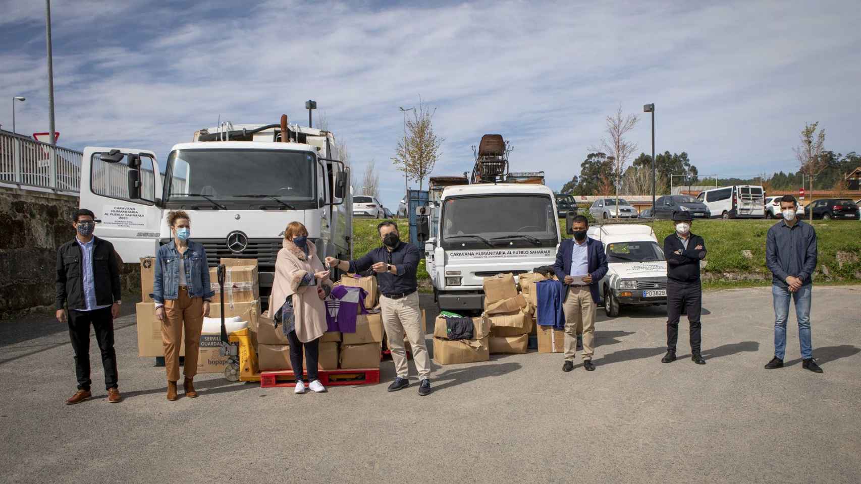 Gondomar (Pontevedra) cede vehículos y material a los campos de refugiados de Tinduf