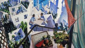 Artistas en una terraza o Conversaciones sobre un nuevo arte Mediterráneo, 1976.