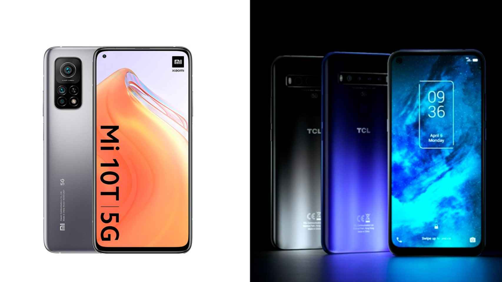 Precios tan bajos que parecen falsos para los Xiaomi Mi 10T y TCL 10 5G