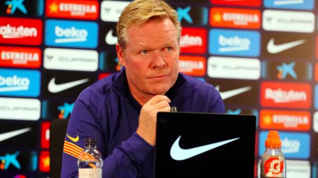 Koeman, en rueda de prensa