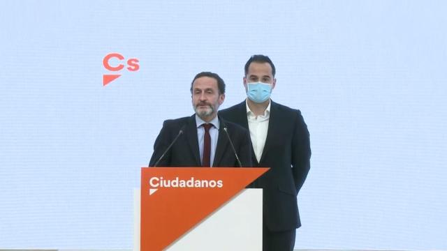 Edmundo Bal, junto al exvicepresidente de la Comunidad de Madrid, Ignacio Aguado.