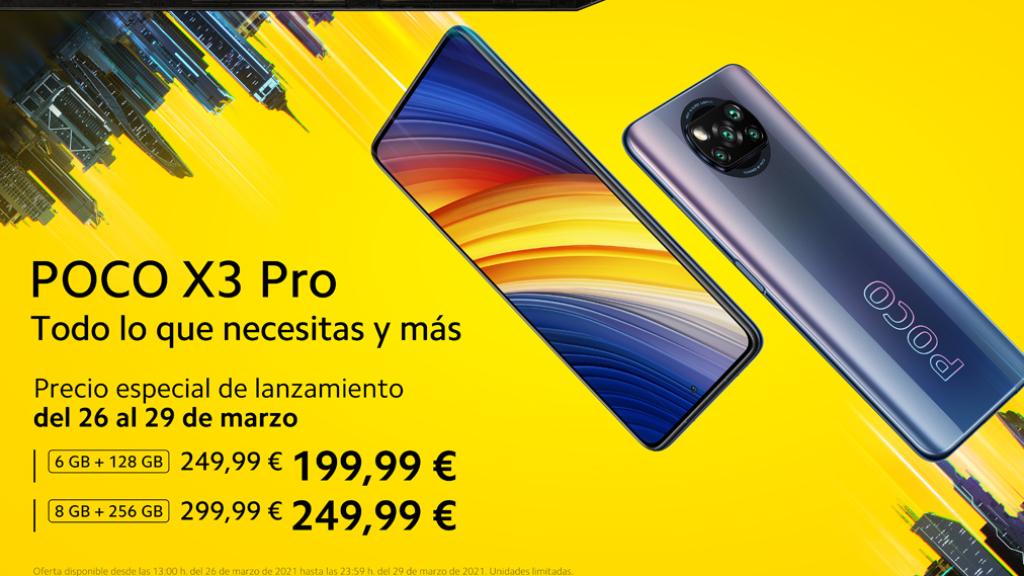 Precios del X3 Pro.