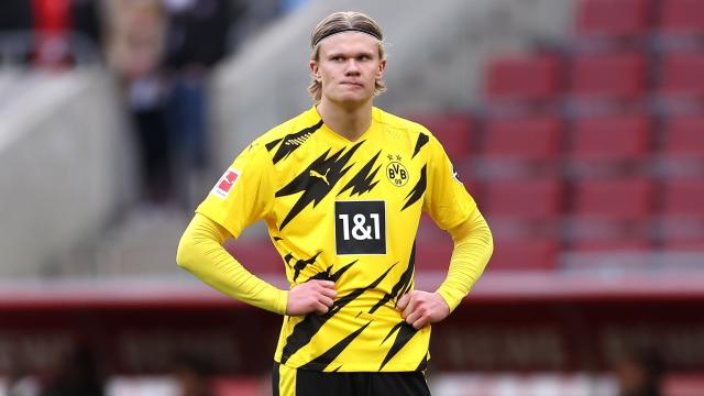 Haaland, en un partido del Borussia Dortmund