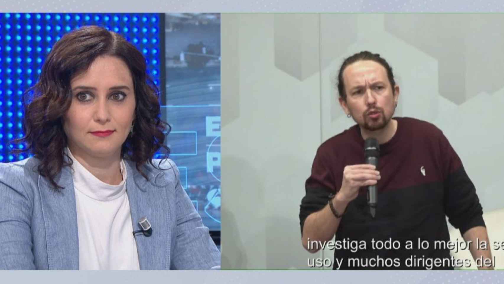 Isabel Díaz Ayuso este lunes en una entrevista en Antena 3.