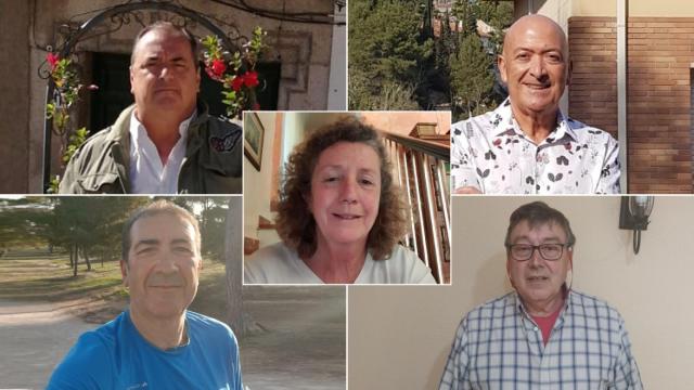 Miguel Ángel, Ramón, Victoria, José y José Antonio: todos tienen entre 55 y 65 años de edad.