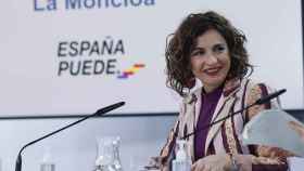 María Jesús Montero, ministra portavoz, en rueda de prensa, en Moncloa.