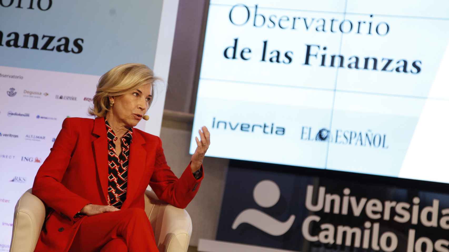 María Dolores Dancausa, consejera delegada de Bankinter, durante el Observatorio de las Finanzas de Invertia y EL ESPAÑOL.