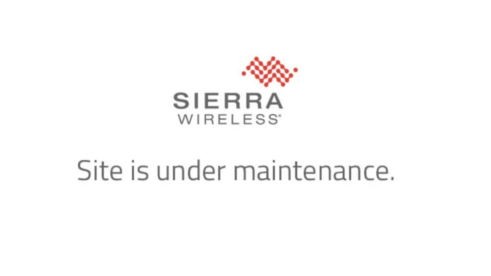 La página web de Sierra Wireless está inaccesible